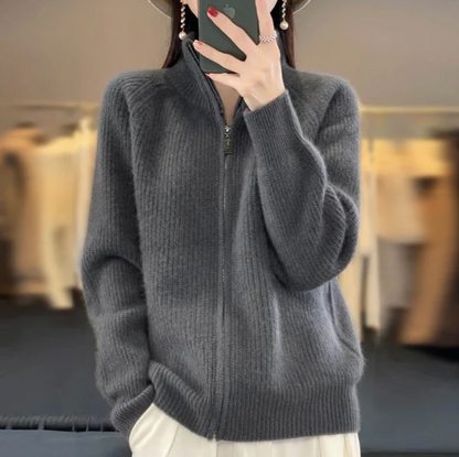 Vienna - Cardigan sofisticato con cerniera