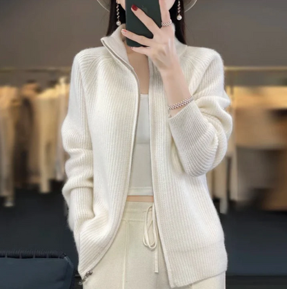 Vienna - Cardigan sofisticato con cerniera