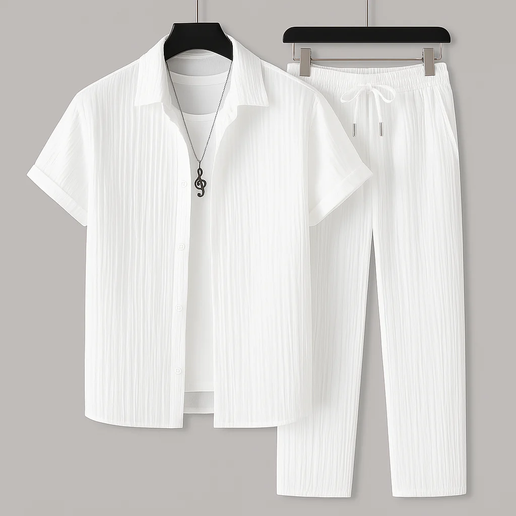 Set completo camicia e pantalone comfort